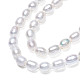 Brins de perles de culture d'eau douce naturelles PEAR-N012-03F-4