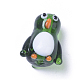 手作りランプワークビーズ  漫画のペンギン  ミックスカラー  19.5x16.5x14mm  穴：1.8mm LAMP-I020-20-4