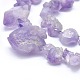 Galvani natürlichen Amethyst Perlen Stränge G-I213-43-1