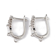 Серьги-кольца из латуни ZIRC-L097-055P
