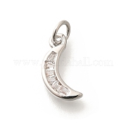 Латунные микропаве прозрачные подвески с фианитом KK-L225-015P