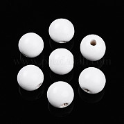 Расписные бусы из натурального дерева WOOD-A018-16mm-19
