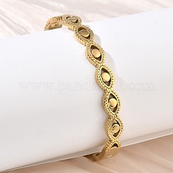 Bracciali rigidi con cerniera in acciaio inossidabile 304&nbsp;SA-CBAB92B-10G