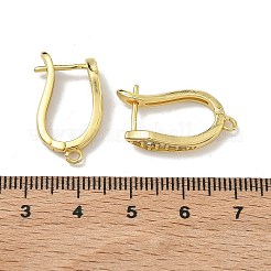 Orecchini a freccia in ottone con micro pavé di zirconi cubici&nbsp;KK-D226-06G
