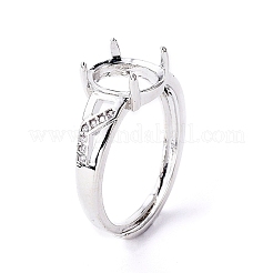 Verstellbare Messingfingerring-Komponenten&nbsp;KK-L193-01P