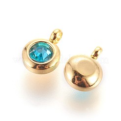 Strass-Anhänger aus Edelstahl 304&nbsp;STAS-P237-10G-10