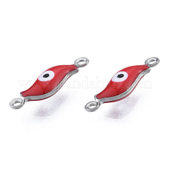 304 Edelstahl Emaille Verbindungsstück Charms&nbsp;STAS-N092-180