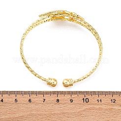 Messing Stulpearmbänder&nbsp;BJEW-U025-01G-01