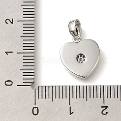 Pendenti in ottone micro pavé di zirconi cubici e conchiglia&nbsp;KK-K388-77P-02