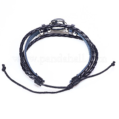 12 bracelet en cuir de constellation&nbsp;BJEW-P240-E04