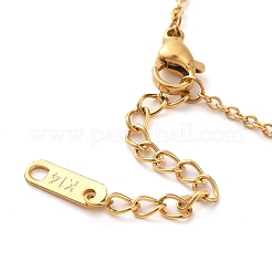 Colliers pendentifs en acier inoxydable 304 avec placage sous vide PVD&nbsp;NJEW-G125-04G