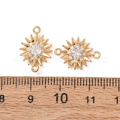 Messing-Pavé-Zirkonia-Glieder&nbsp;KK-T082-11G-05