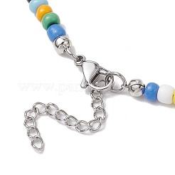 Halsketten mit Anhänger aus natürlicher Spiralmuschel&nbsp;NJEW-JN05179