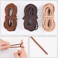 Cordon en cuir de vache givré à faire soi-même de 5 m&nbsp;OCOR-GF0004-97C-04