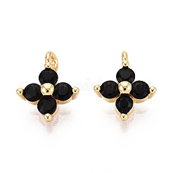 Colgante micropavé cubic zirconia de latón&nbsp;KK-D356-07-G