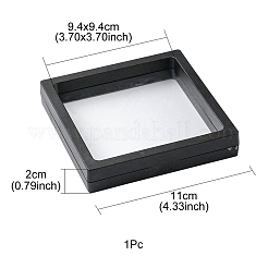 Quadratische transparente PE-Dünnfilm-Aufhängung Schmuck-Display-Box&nbsp;CON-YW0001-37