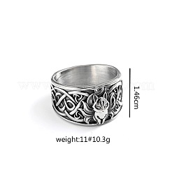 Retro-Fingerringe aus Edelstahl 304 für Herren&nbsp;WGC3F58-01