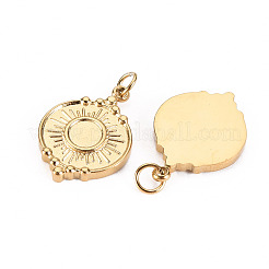 Cabochon pendenti in acciaio inossidabile 304&nbsp;X-STAS-S116-147G