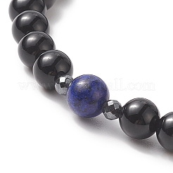 Set di braccialetti elastici con perline naturali e sintetiche in stile 7 pz 7 per donna&nbsp;BJEW-JB09262