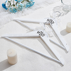 Kleiderbügel aus Holz für Hochzeiten&nbsp;DIY-WH0504-924A