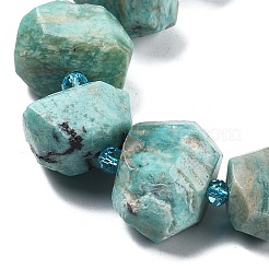Chapelets de perles en amazonite naturel&nbsp;G-H038-22