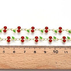 304 Edelstahl Emaille Kirsche Gliederketten&nbsp;CHS-N005-01A-G