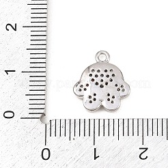 Pendenti in zirconi cubici trasparenti in micro pavè di ottone&nbsp;KK-D225-06P