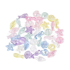 Transparente Kunststoffperlen mit Ozeanmotiv&nbsp;KY-N025-59