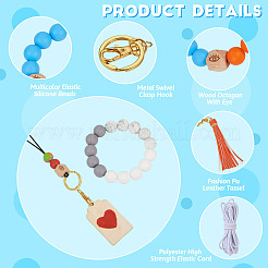 Kit de fabrication de bracelet porte-clés bricolage&nbsp;DIY-TA0004-20