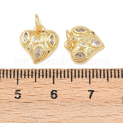 Pendentifs en laiton zircon cubique transparent&nbsp;KK-G544-05G-02