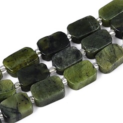Natürliche kanadische Jade Perlen Stränge&nbsp;G-C098-A37-01