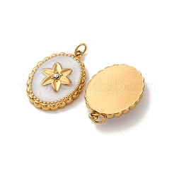 Pendentifs en acier inoxydable 304 émaillés&nbsp;STAS-U061-50G