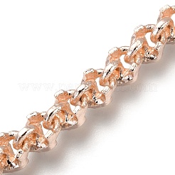 Lega braccialetti di collegamento del cuore&nbsp;BJEW-Z009-01RG