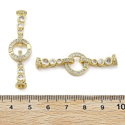 Messing mit klaren Zirkonia-Faltverschlüssen&nbsp;KK-Z080-09G