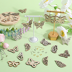 DIY-Set zur Herstellung hohler Schmetterlingsohrringe&nbsp;DIY-SC0024-05