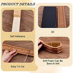1 pz bordo per carta da parati autoadesiva impermeabile in schiuma di PVC 3D&nbsp;DIY-CP0011-42E