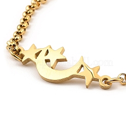 201 Edelstahl Gliederarmband für Damen&nbsp;BJEW-D062-01C