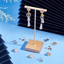30 pieza de 5 estilos de accesorios para aretes de acero inoxidable 304 con revestimiento iónico (IP)&nbsp;STAS-UN0027-99