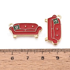 Weihnachtsthema-Rack-Anhänger aus legierter Emaille&nbsp;PALLOY-O109-39LG
