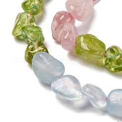 Natürliche Aquamarin & Rosenquarz & Peridot & Amethyst & Citrin Perlenstränge&nbsp;G-L610-B05-01