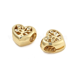 Messing Mikro ebnen Zirkonia European Beads&nbsp;KK-Q006-52G