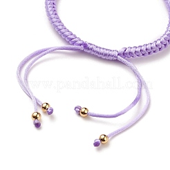 Fabricación de pulsera de nailon trenzado ajustable&nbsp;AJEW-JB00762