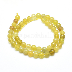 Natürliche gelb Opalkorne Stränge&nbsp;G-D0003-C25-8MM
