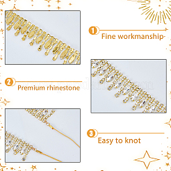 2 x Hutketten aus Glas-Strass&nbsp;HJEW-FH00268