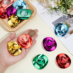 24 Stück 6 Stile Kunststoff Fascinator Hut für Puppe&nbsp;DIY-GA0009-71