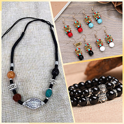 240pcs 4 Farben tibetanische Abstandsperlen&nbsp;TIBEB-SP0001-22