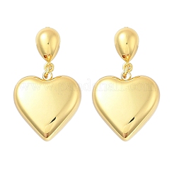 Pendientes colgantes de acero inoxidable 304 con forma de corazón&nbsp;LS-EJEW-A125-56G