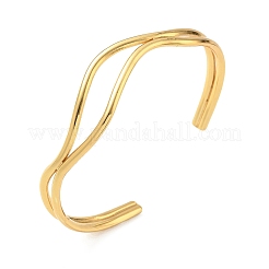 Bracciali rigidi ondulati in acciaio inossidabile 304&nbsp;SA-CBA46AF-30G