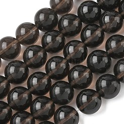 Chapelets de perles d'obsidienne de glace naturelle&nbsp;G-P590-A01-12mm-02