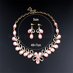 Zinklegierung Rhinestone-Schmucksachesätze&nbsp;FS-WG57405-01
